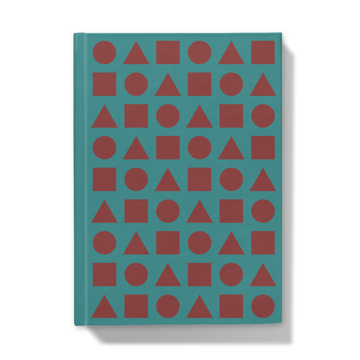 Chocolate Shapes on Ocean Water - Hardcover Journal - Front Cover