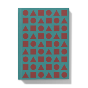 Chocolate Shapes on Ocean Water - Hardcover Journal - Front Cover