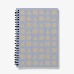 Earl Grey Shapes on Lost at Sea - A5 Spiral notebook