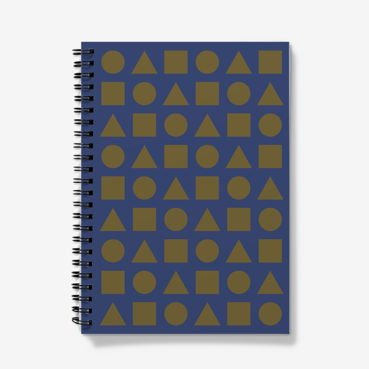 Olive Shapes on Nautilus Spiral Notebook