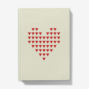 Heart with Triangles - Hardcover Journal