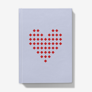 Heart with Squares - Hardcover Journal