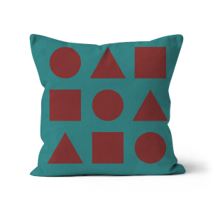 Chocolate Shapes on Ocean Water - Sofa Cushion