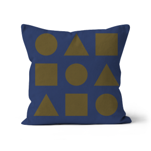 Olive Shapes on Nautilus - Sofa Cushion