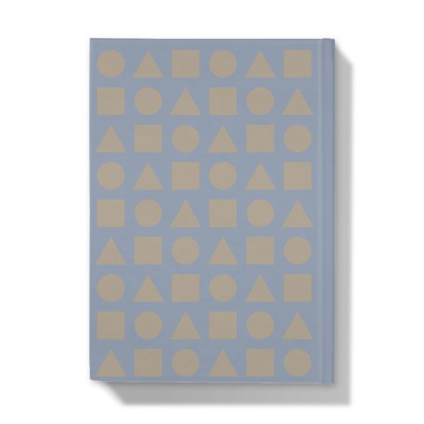 Earl Grey Shapes on Lost at Sea - Hardcover Journal - Back Cover