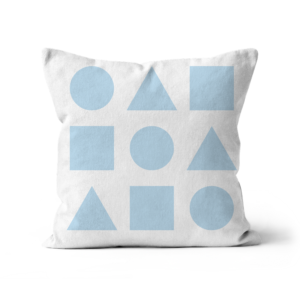 Ice on White Christmas Sofa Cushion