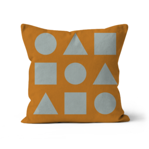 Silver on Gold Christmas Sofa Cushion