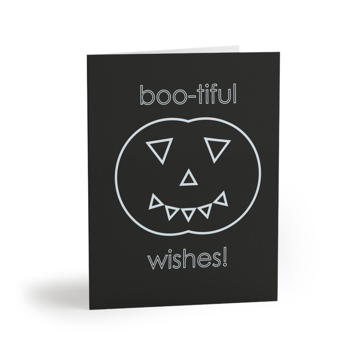 Boo-tiful wishes Pumpkin Card- View from the Front