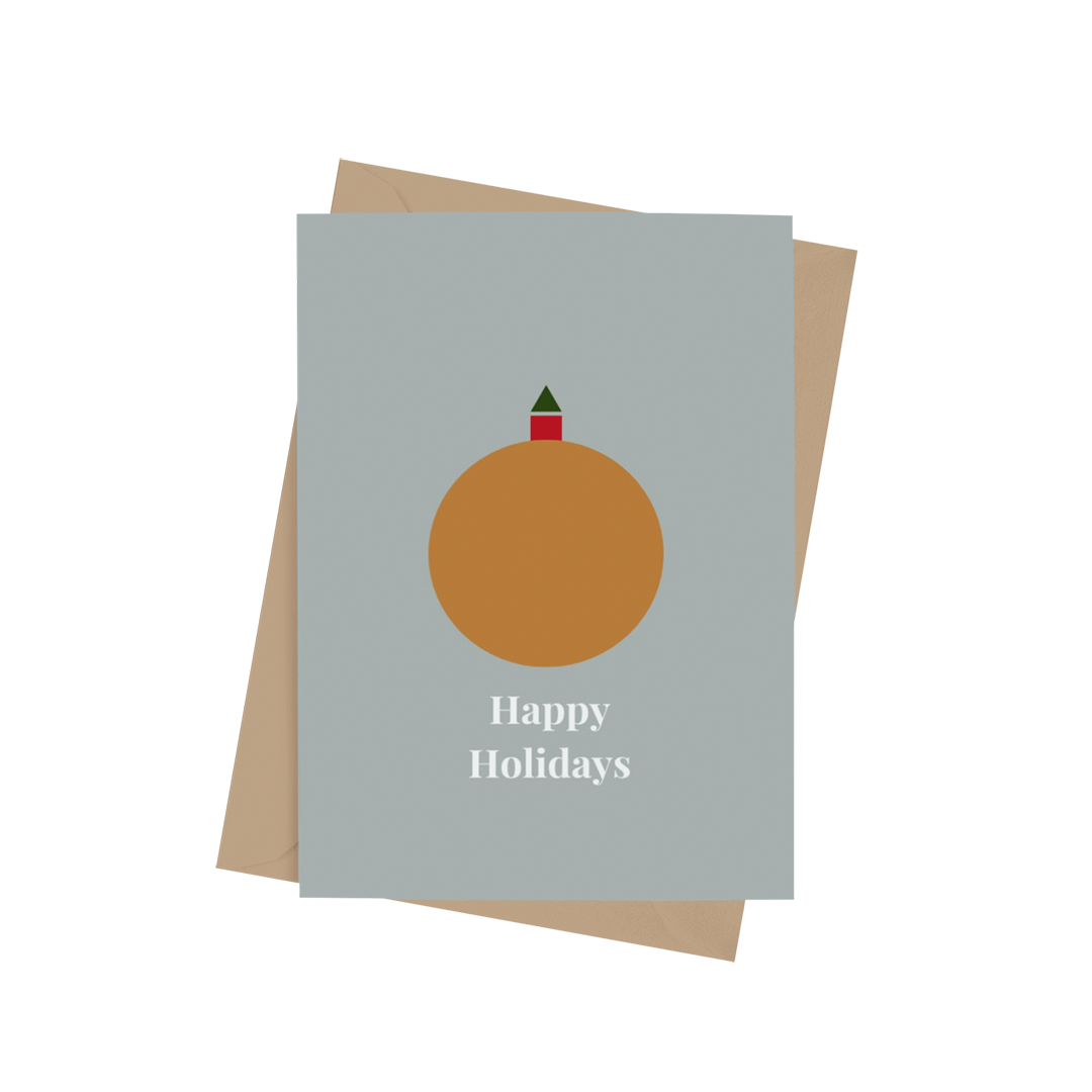 Happy Holidays - Bauble - Greeting Card - Shapes